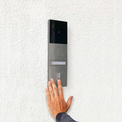 Skaner ekey om i wideodomofon Integracja czytnika linii papilarnych ekey z domofonem